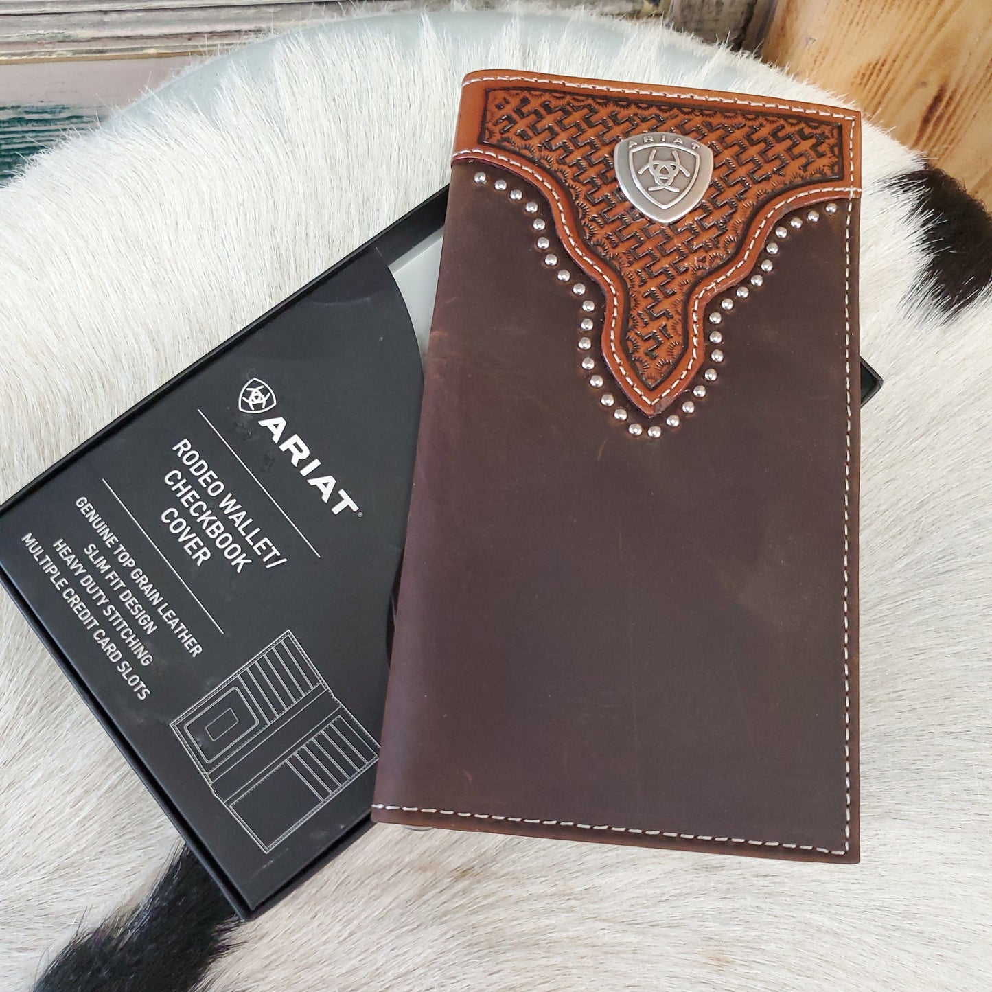 NEW Mens Ariat Rodeo Wallet