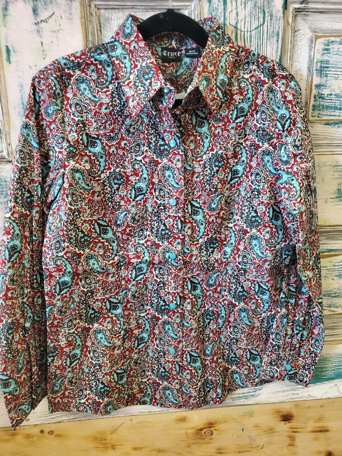 NEW Cruel Girl MEDIUM Blue Western Shirts