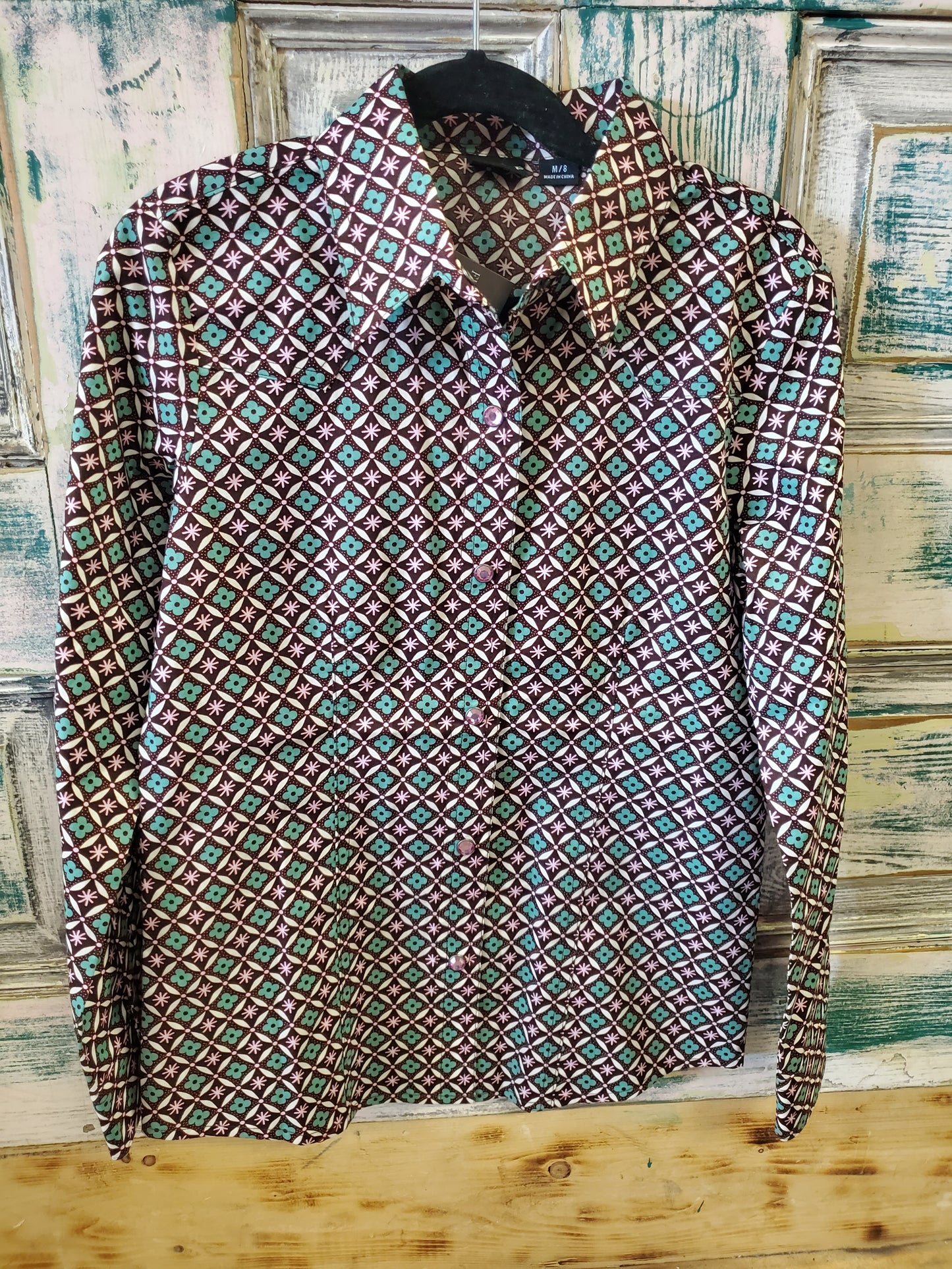 NEW Cruel Girl MEDIUM Blue Western Shirts