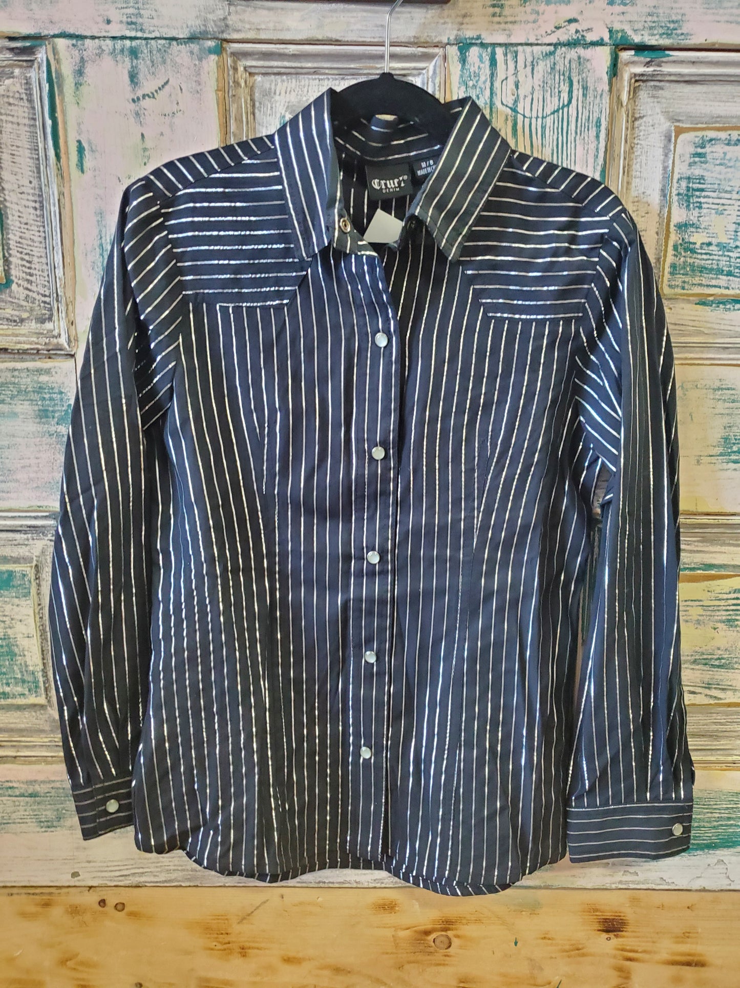 NEW Cruel Girl MEDIUM Blue Western Shirts