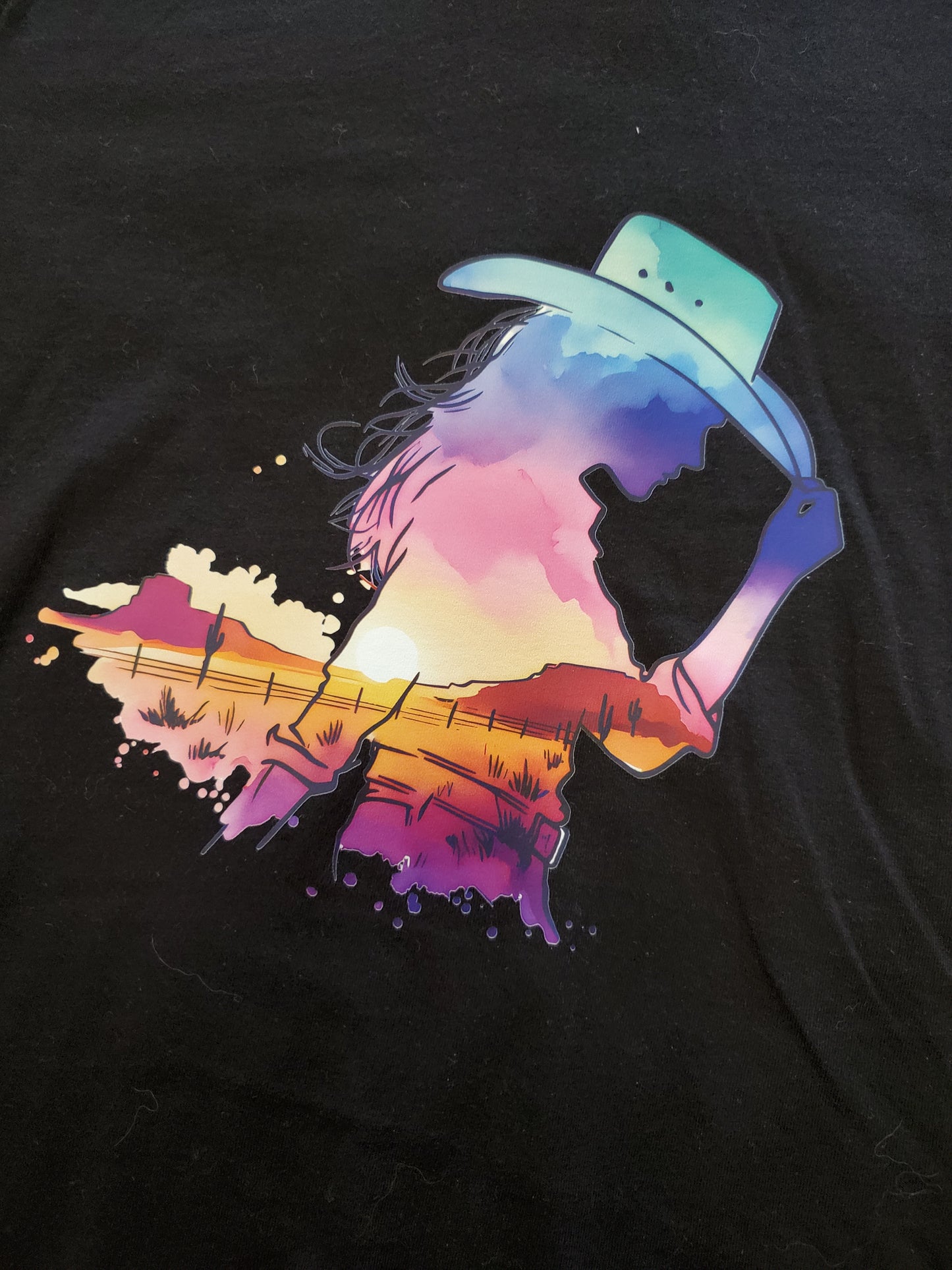 Sunset Cowgirl Tee
