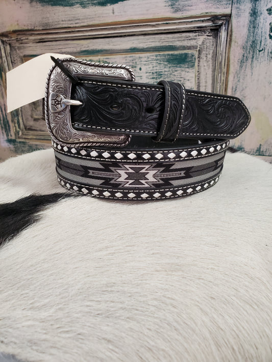 NEW Buckstitch Aztec Grey Belt - 38"