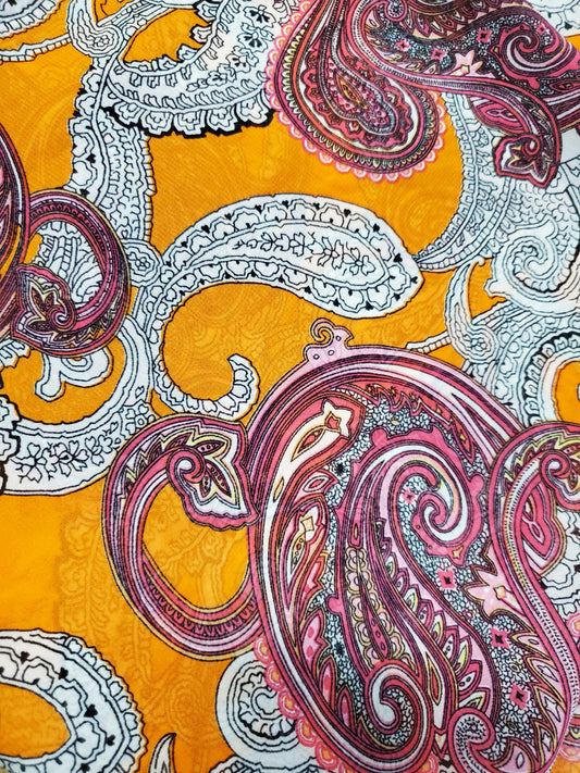 Pink Orange Paisley Wildrag