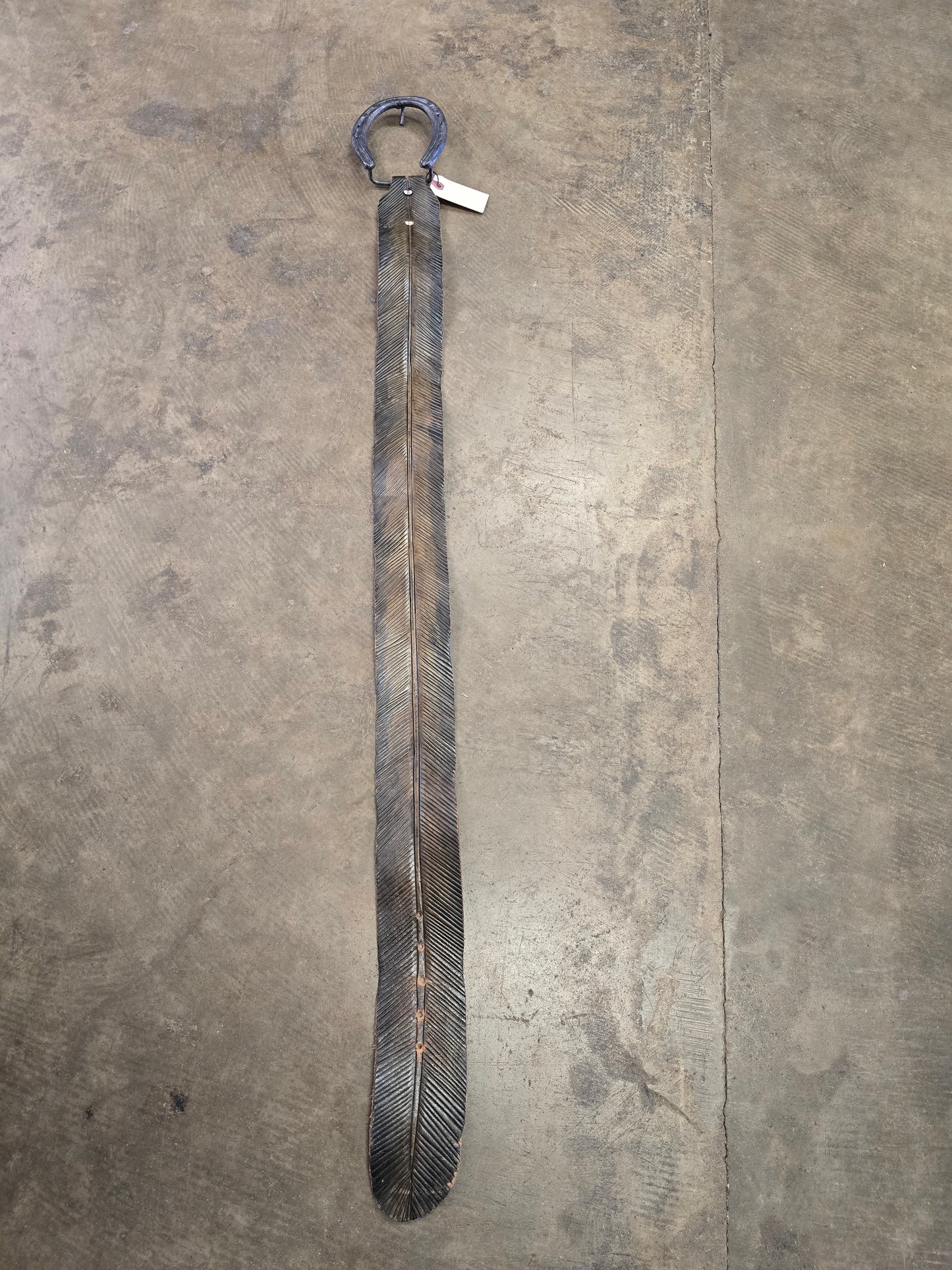 Feather Hip Belt W/Large Horseshoe Buckle