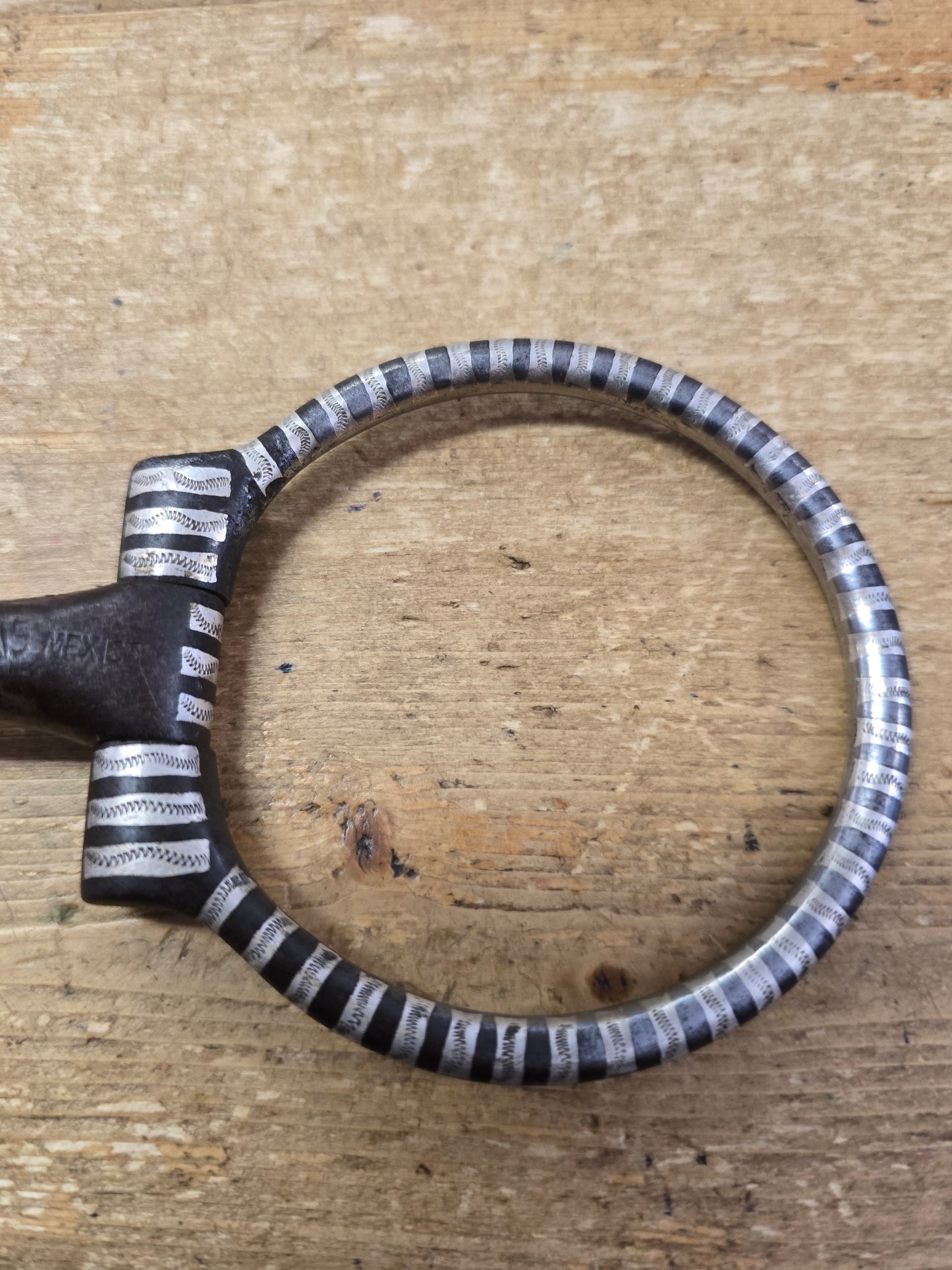 Silver Inlaid Fleming D-Ring
