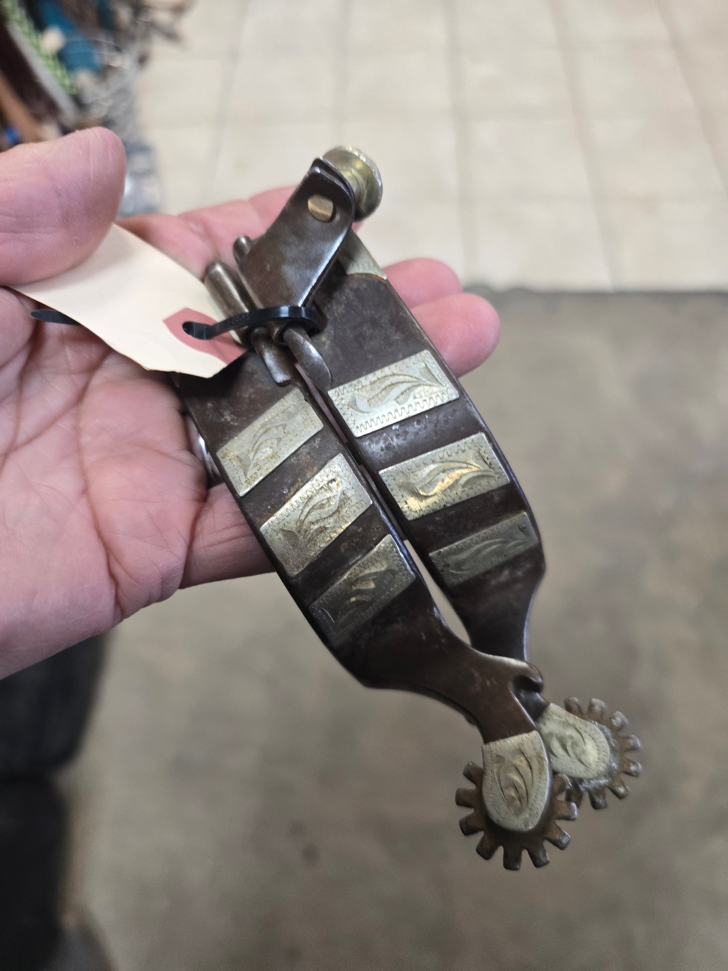 Silver Detail Roping Spurs Ladies