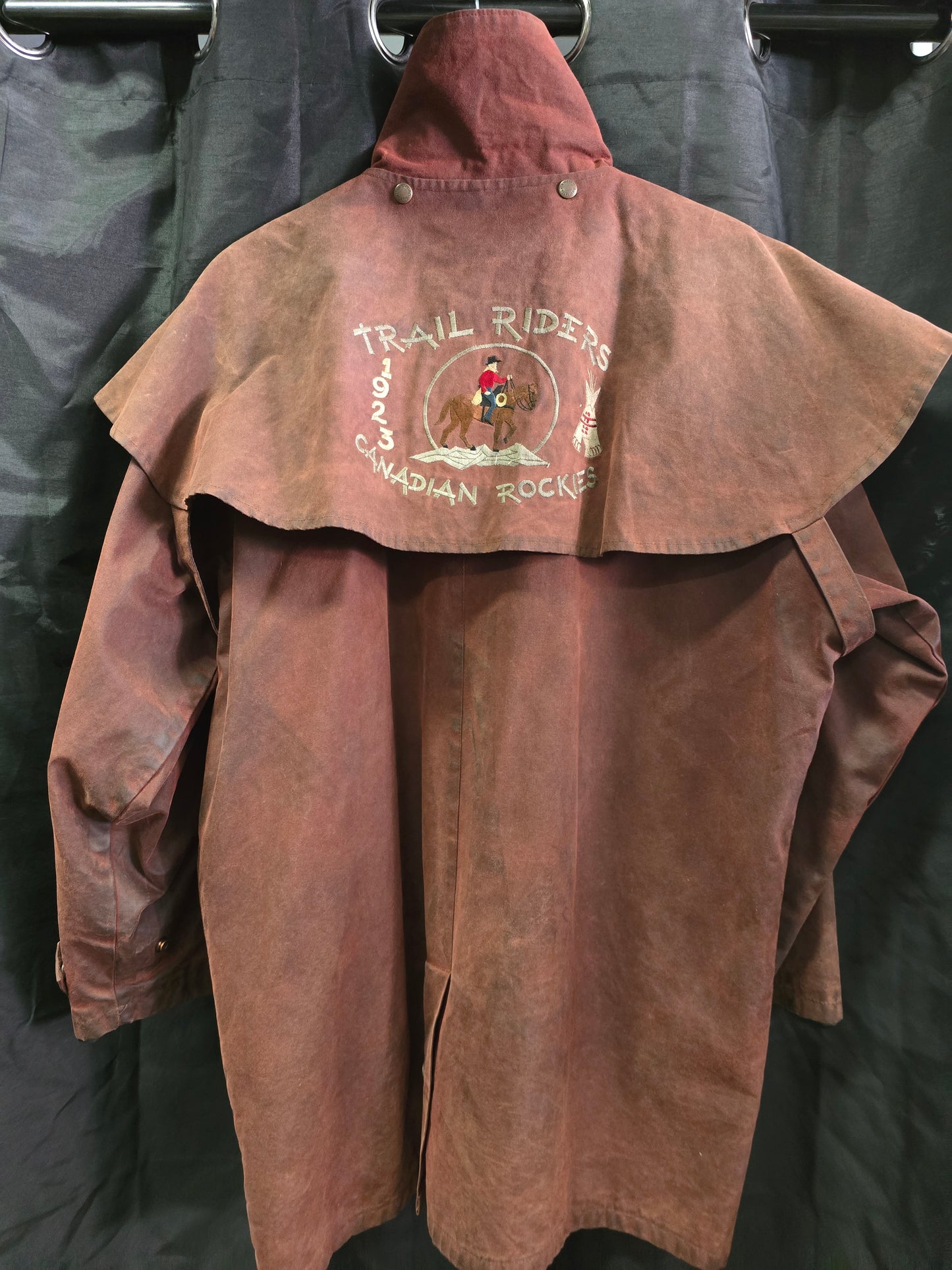 Burgundy Oilskin-Trail Riders CR