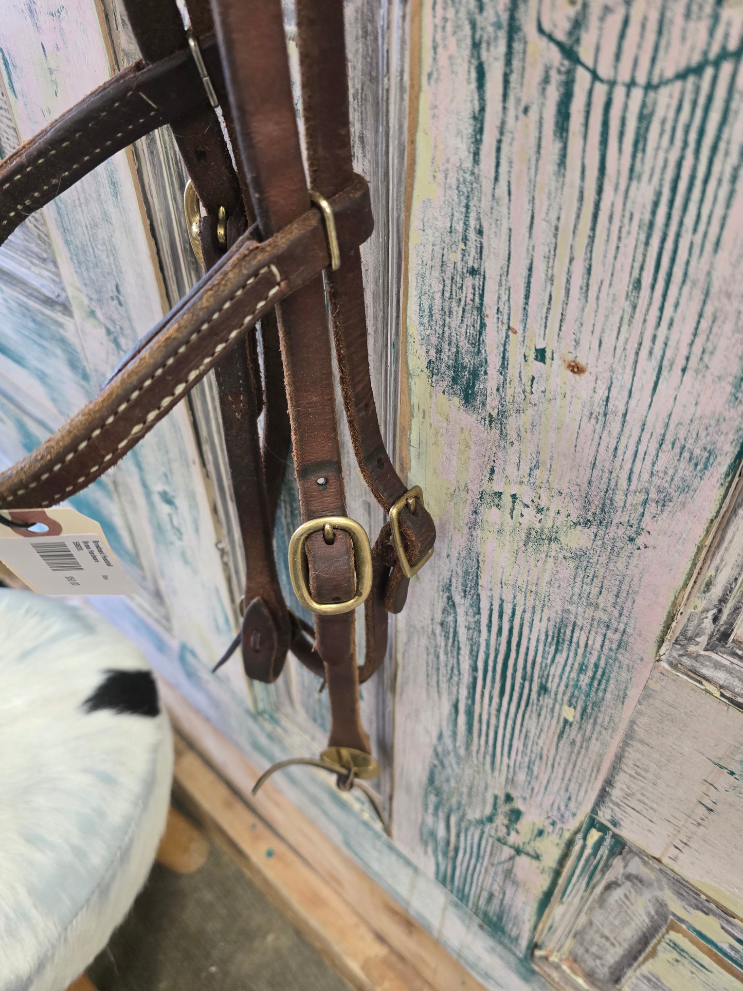 Browband Headstall Brass Hardware
