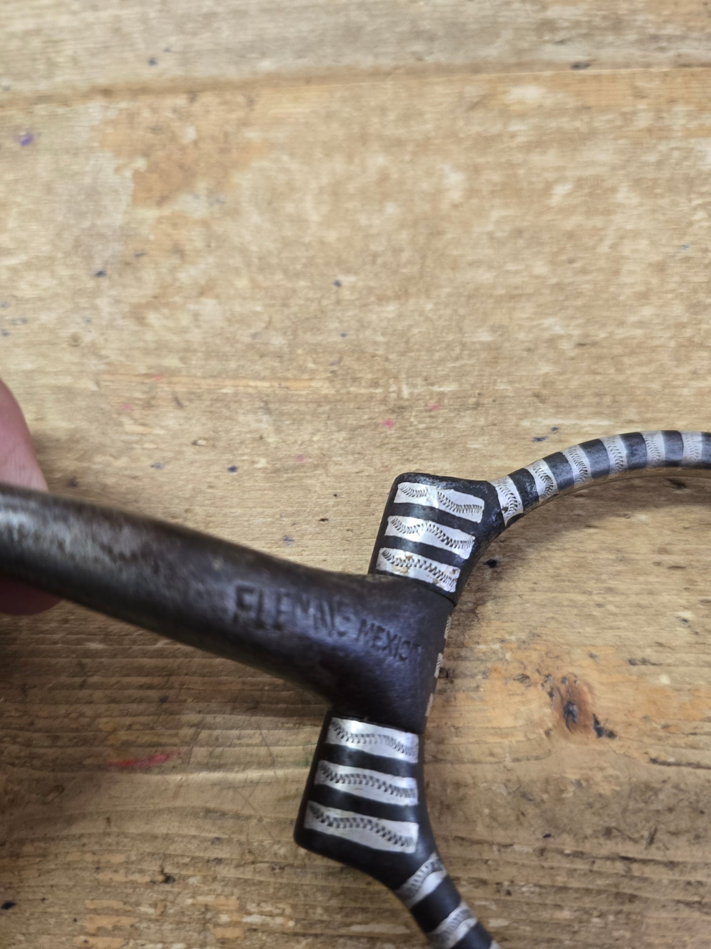 Silver Inlaid Fleming D-Ring