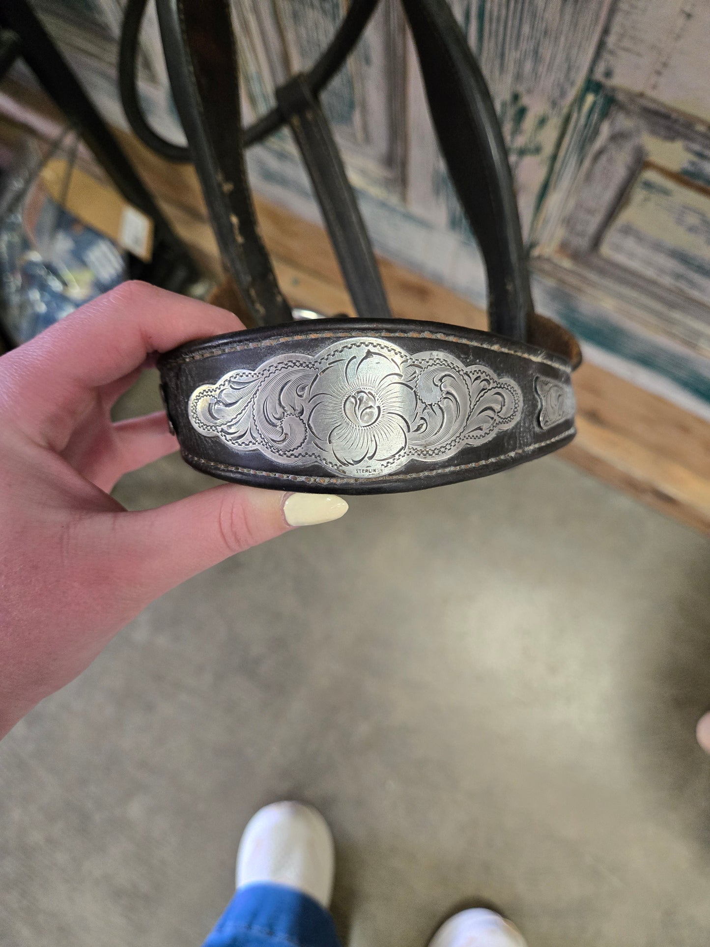 Vintage Show Halter- Silver