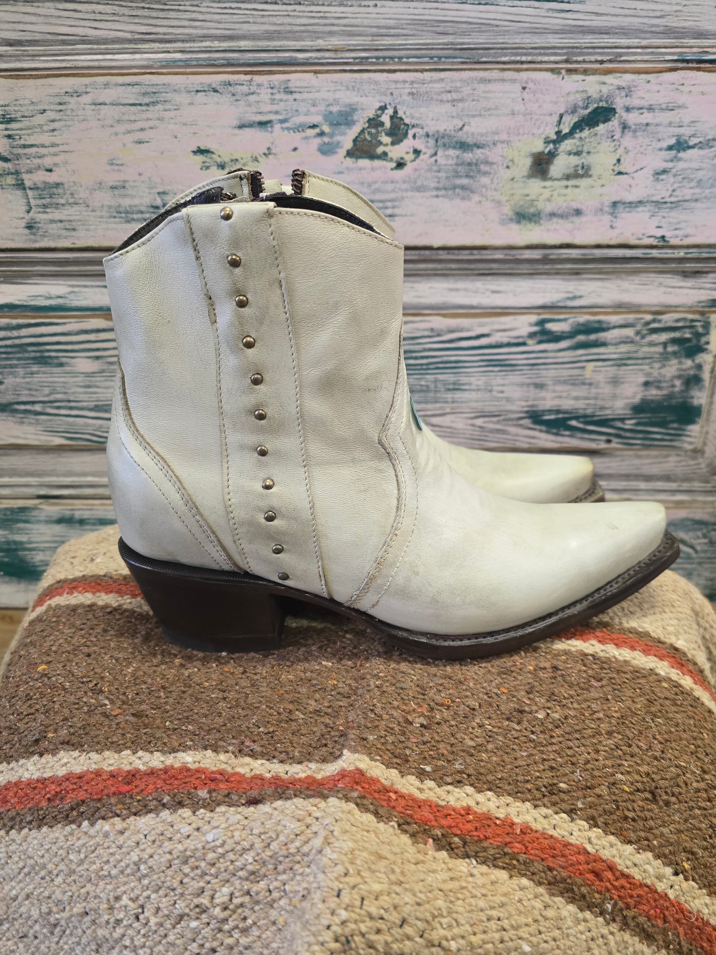 NEW Beige Booties/ Stud Details
