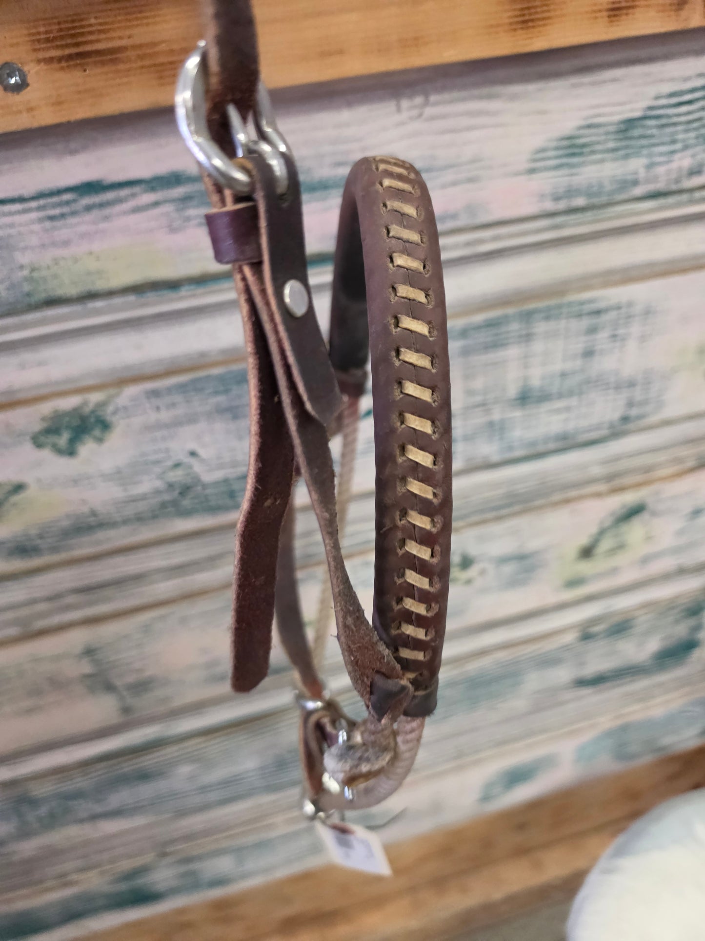 Leather Wrapped Rope Nose Tie Down