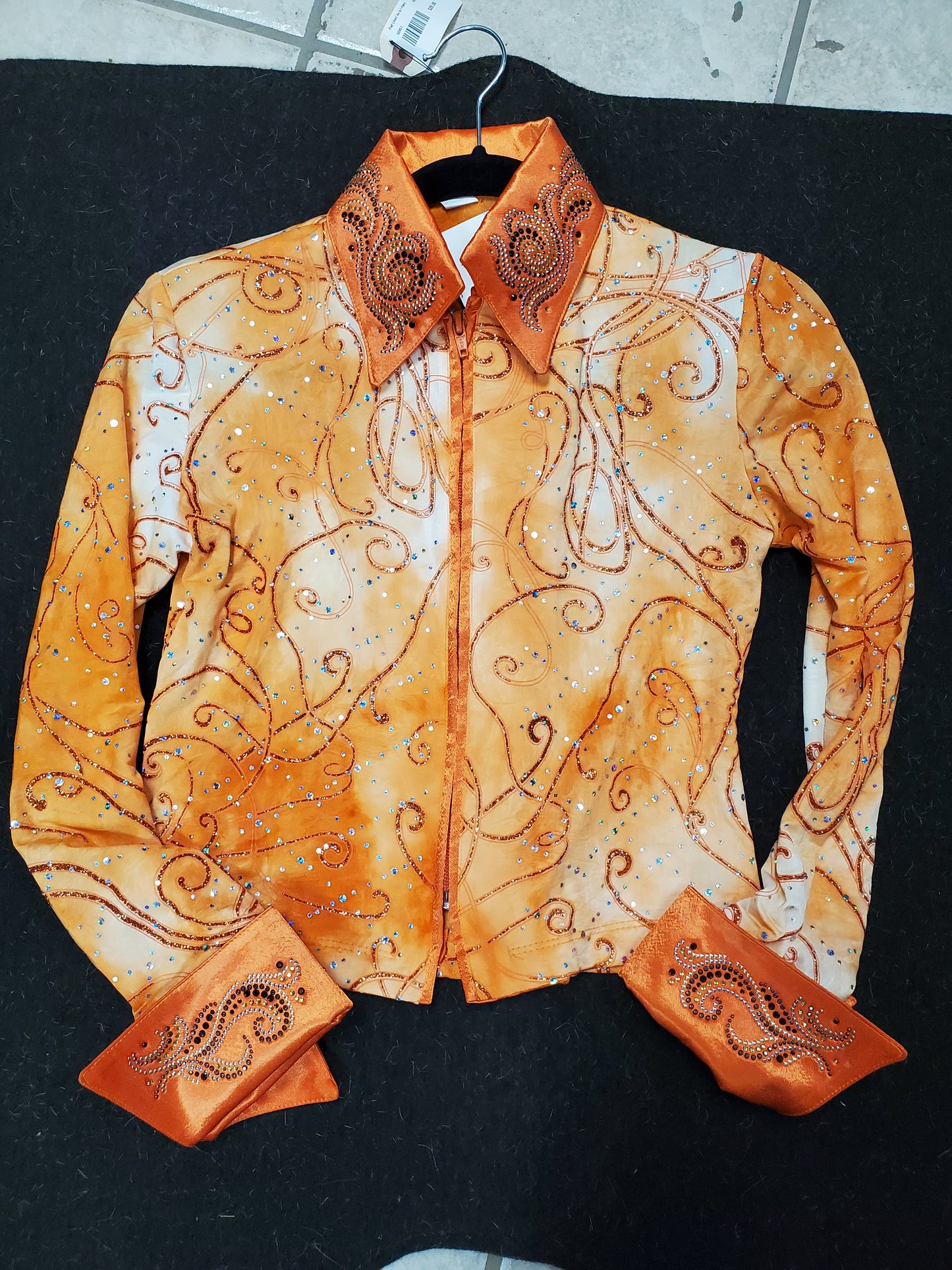 Orange Show Shirt/ Gem Details