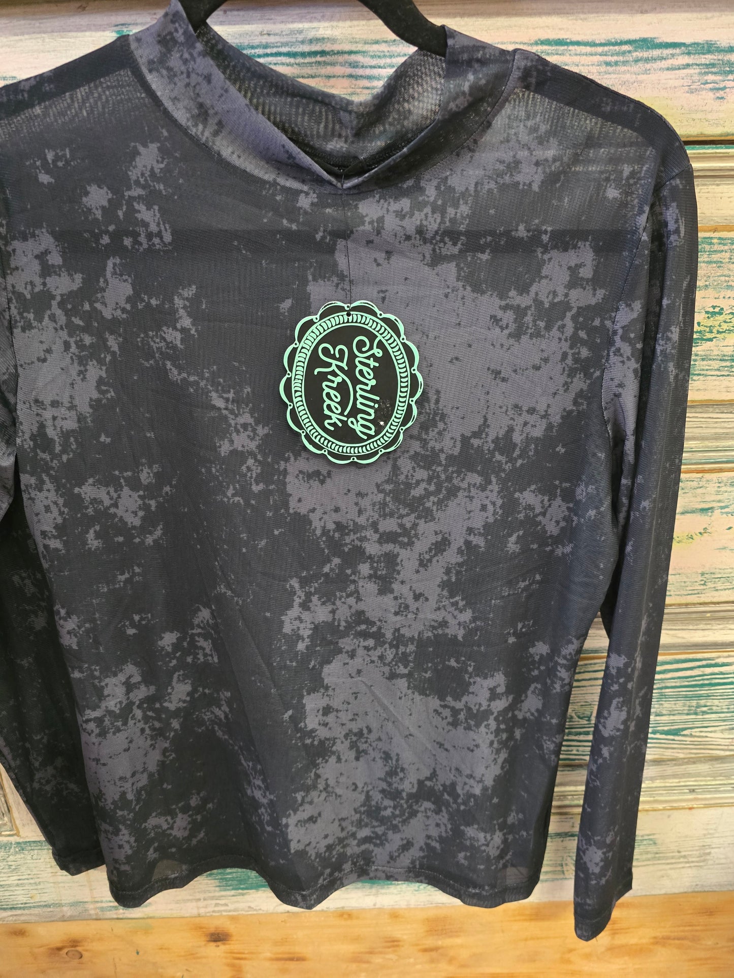 NEW Ladies Black El Dorado Mesh Top
