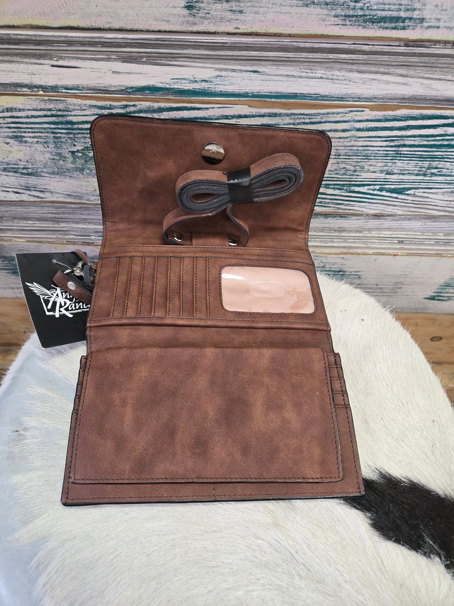 NEW Aztec Blanket Wallet W/strap