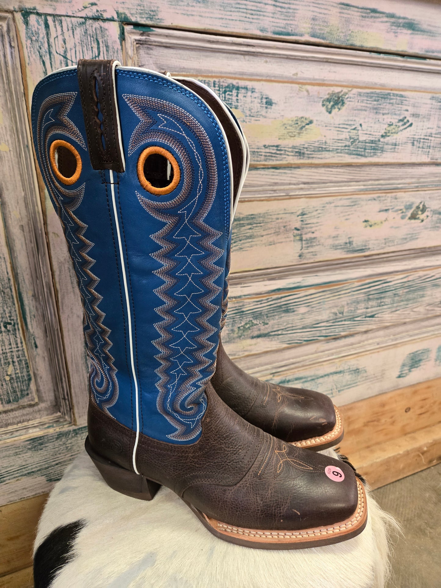 Men's Blue High Top Boots