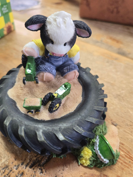 Never To Tired John Deere                   Ornamnent