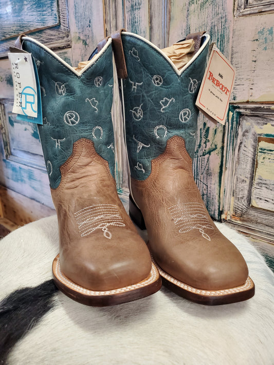 NEW Youth "Branded" Leather Boot sz 9