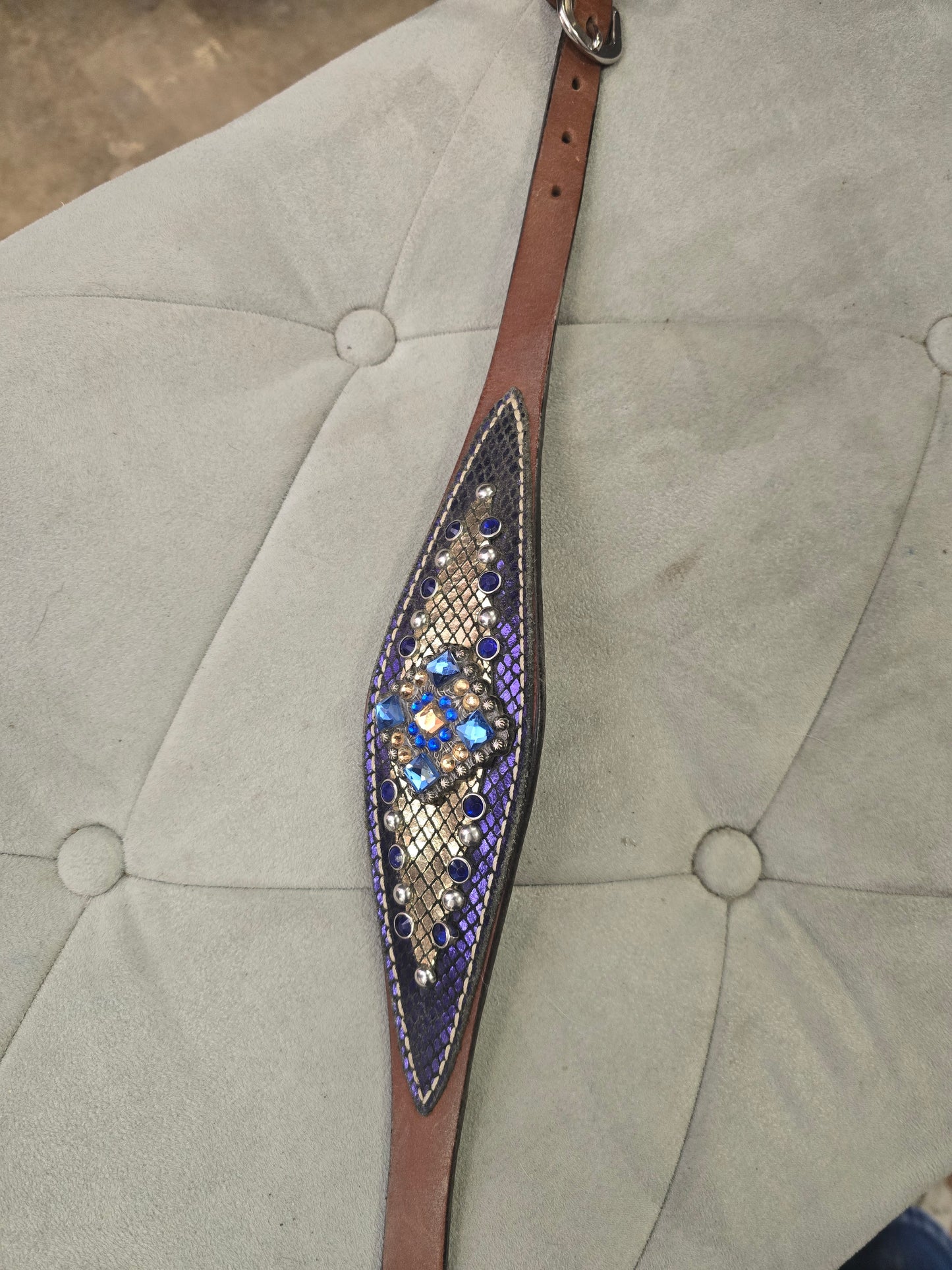 Wither Strap/ Blue Gold Details