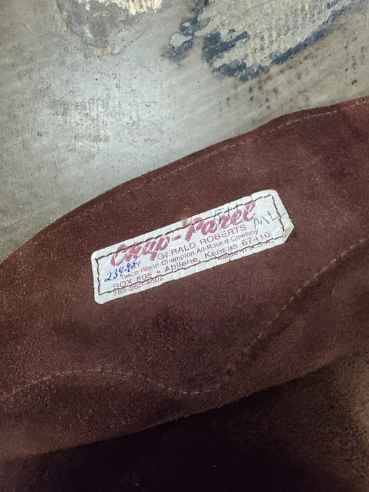 Brown Chaps/ Plain/No Fringe