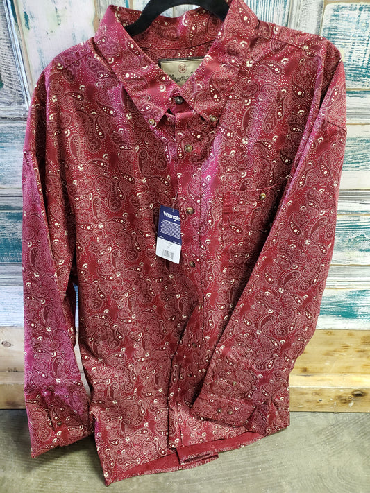 Wrangler Red Paisley W/Shirt