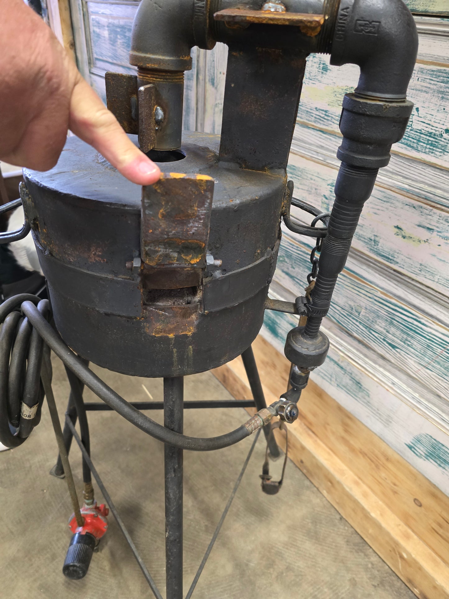 Single Burner Farrier Forge