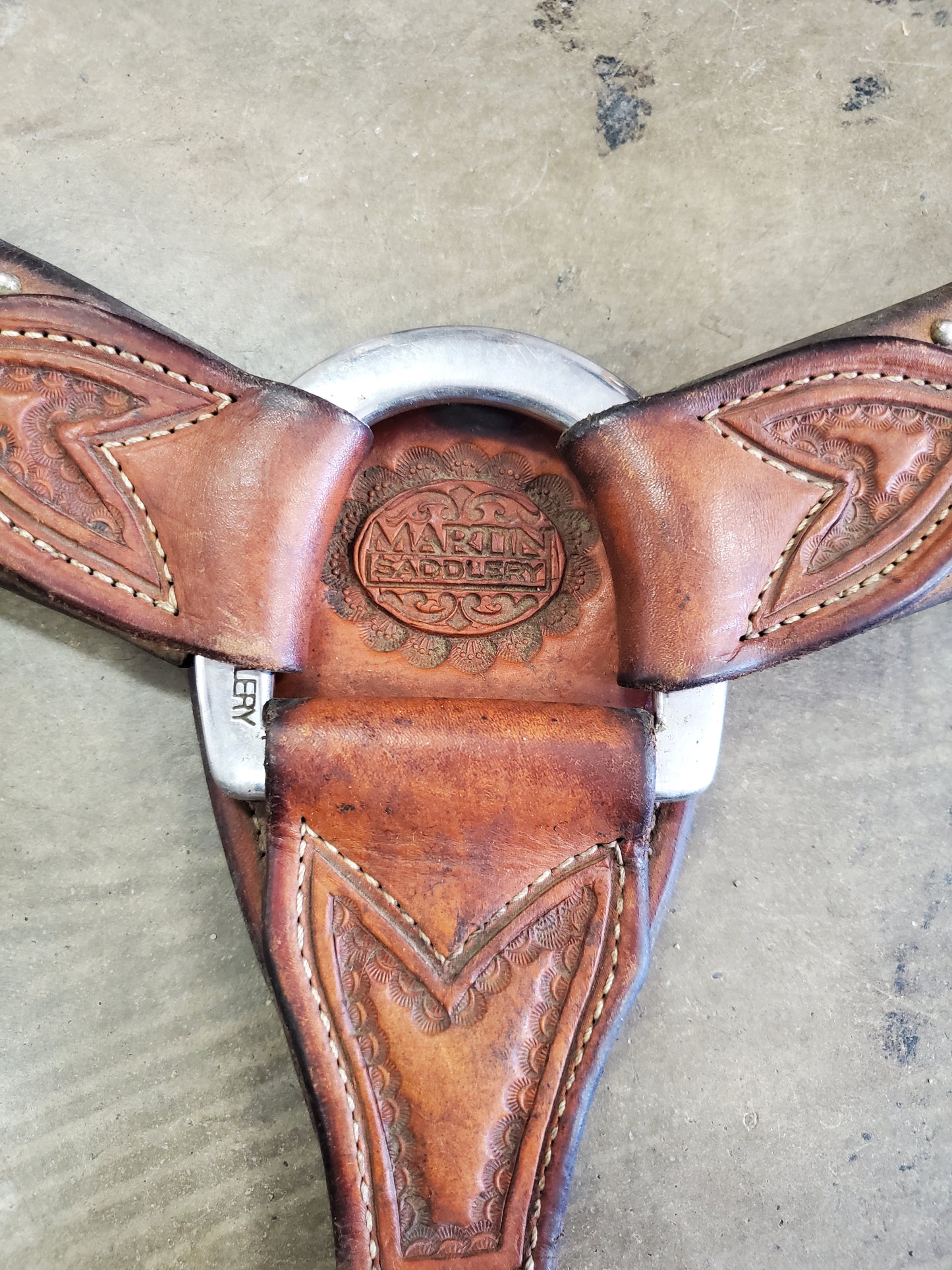 Hair On/Dot Detail Breast Collar