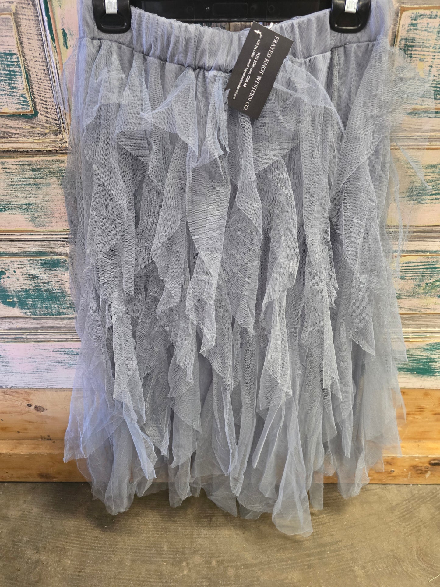 Grey Tulle Skirt