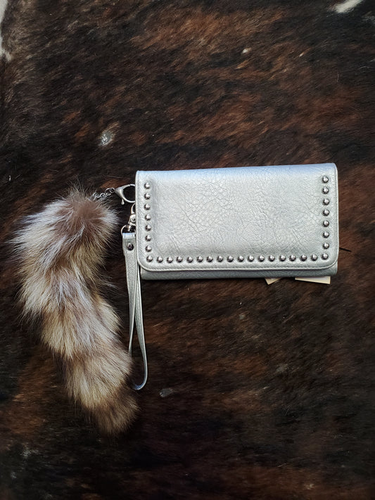 NEW Ladies Silver Wallet