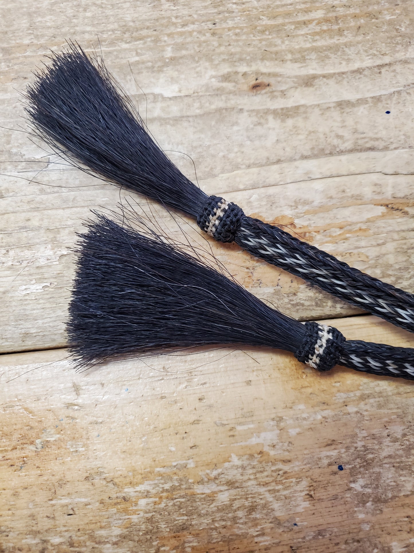 New..Horse Hair Reins/ Dark
