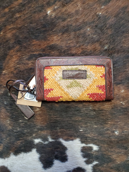 NEW Ladies Aztec & Leather Wallet