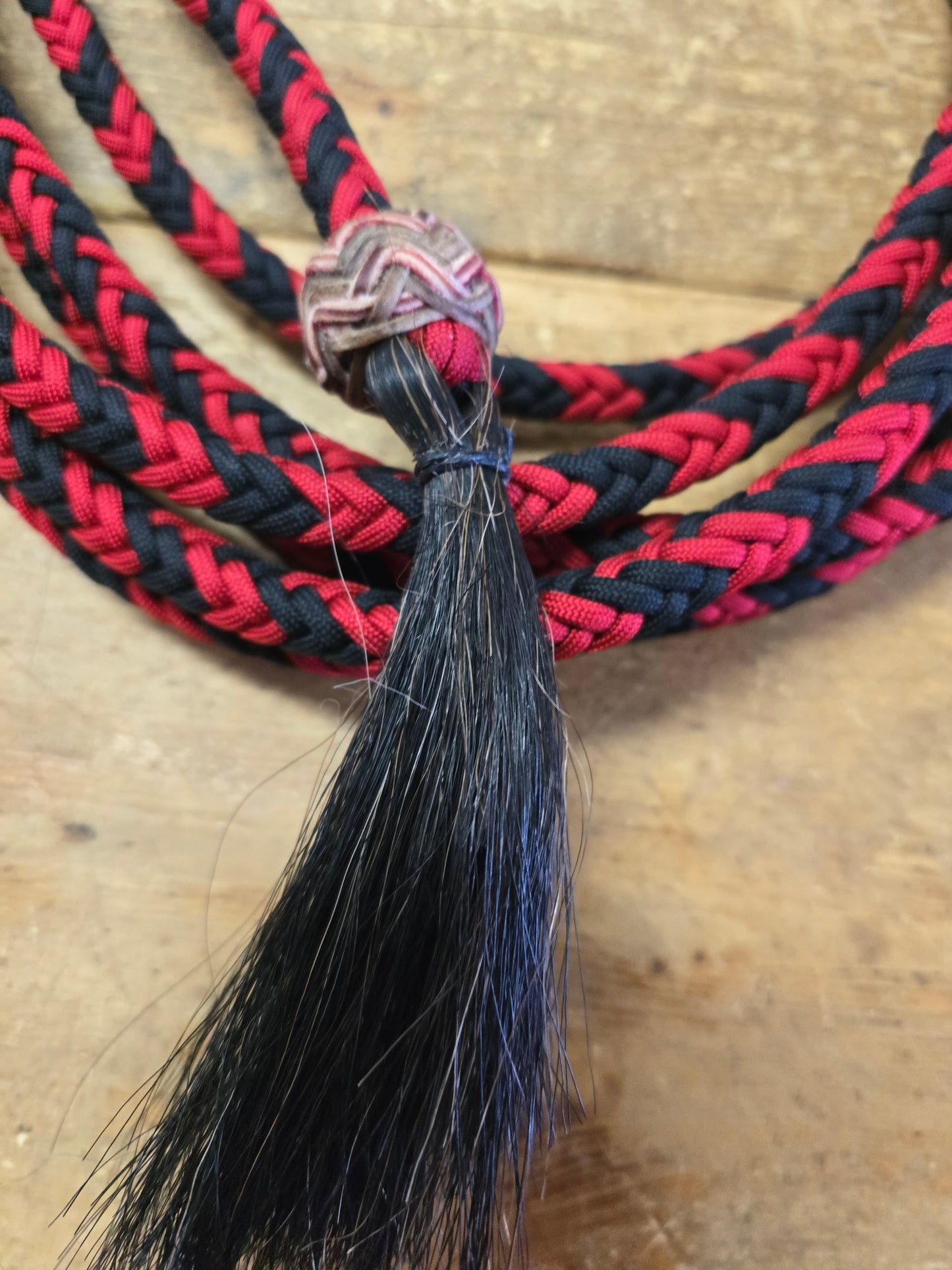Red/Black Mecate-Locally Braided