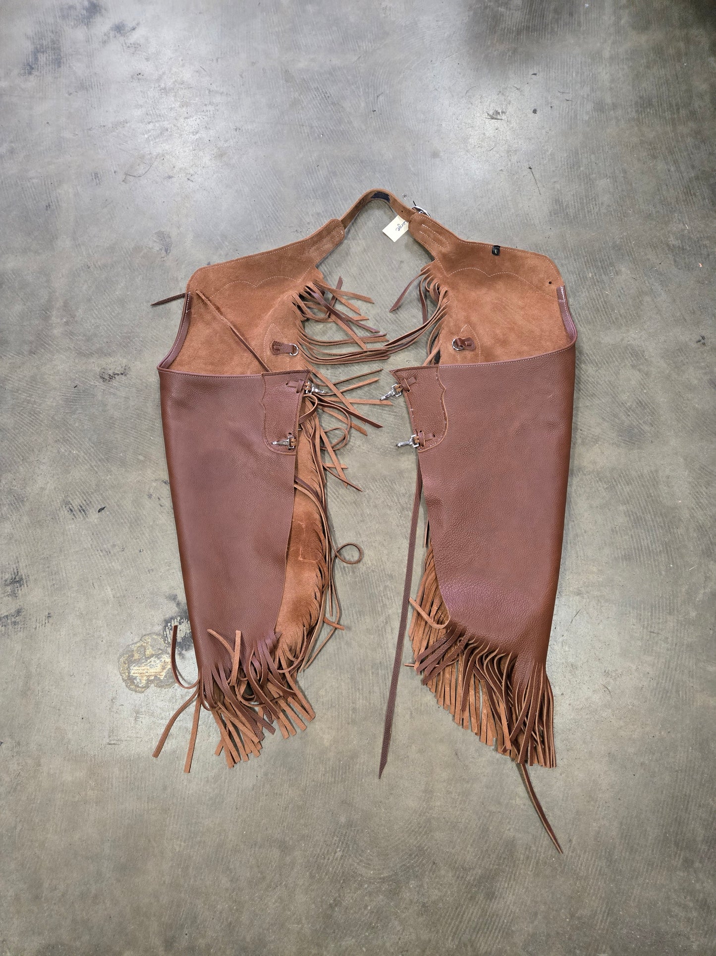 Like NEW Fringed Chinks
