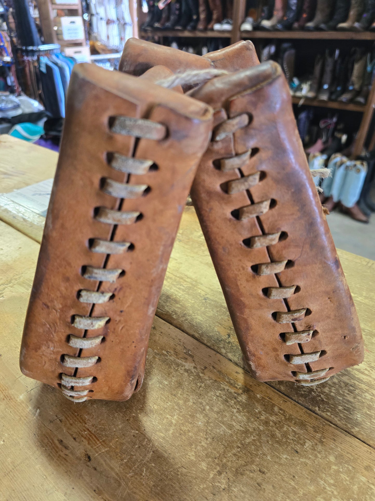 Leather Wrapped Stirrups