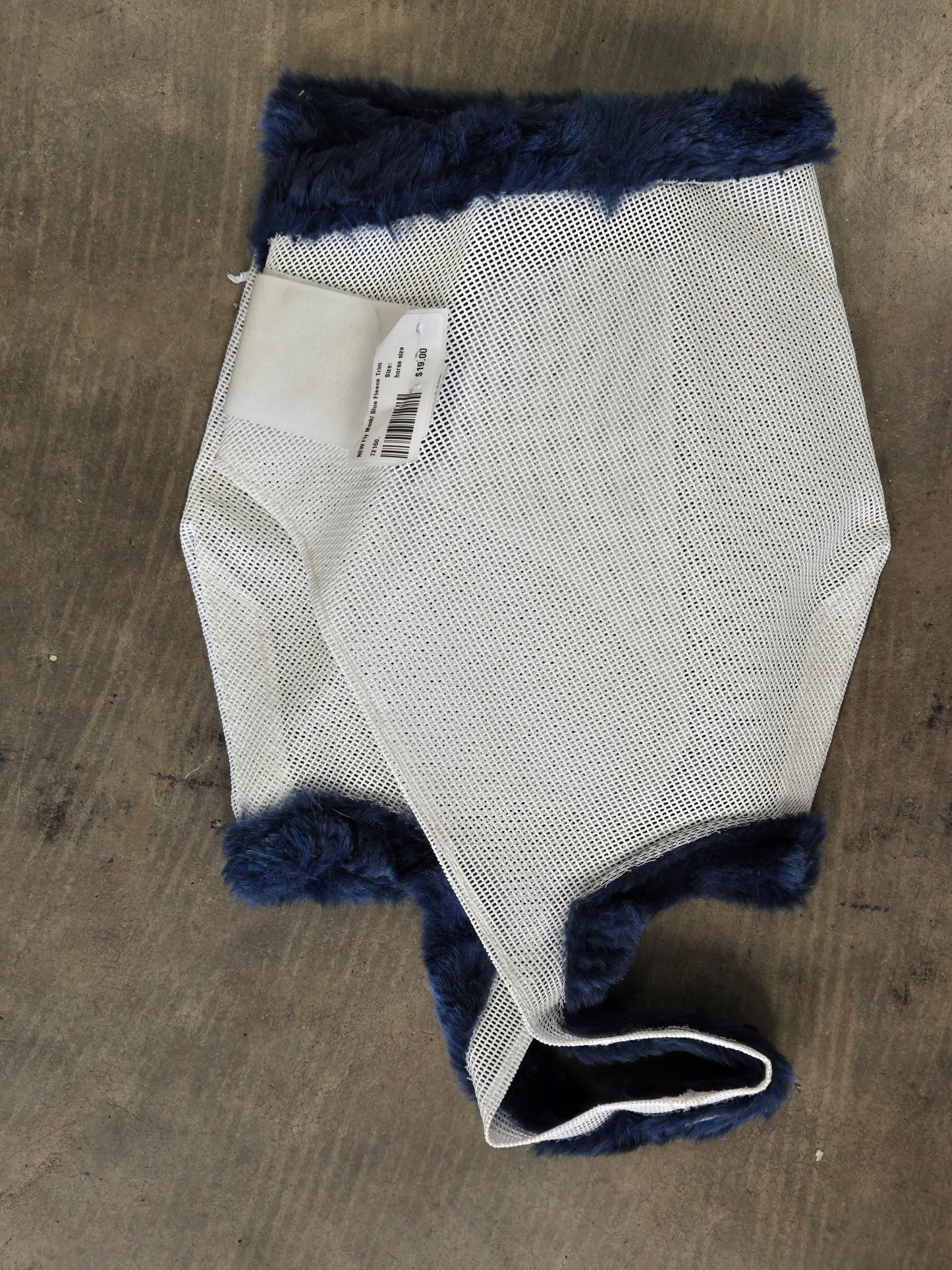 NEW Fly Mask/ Blue Fleece Trim