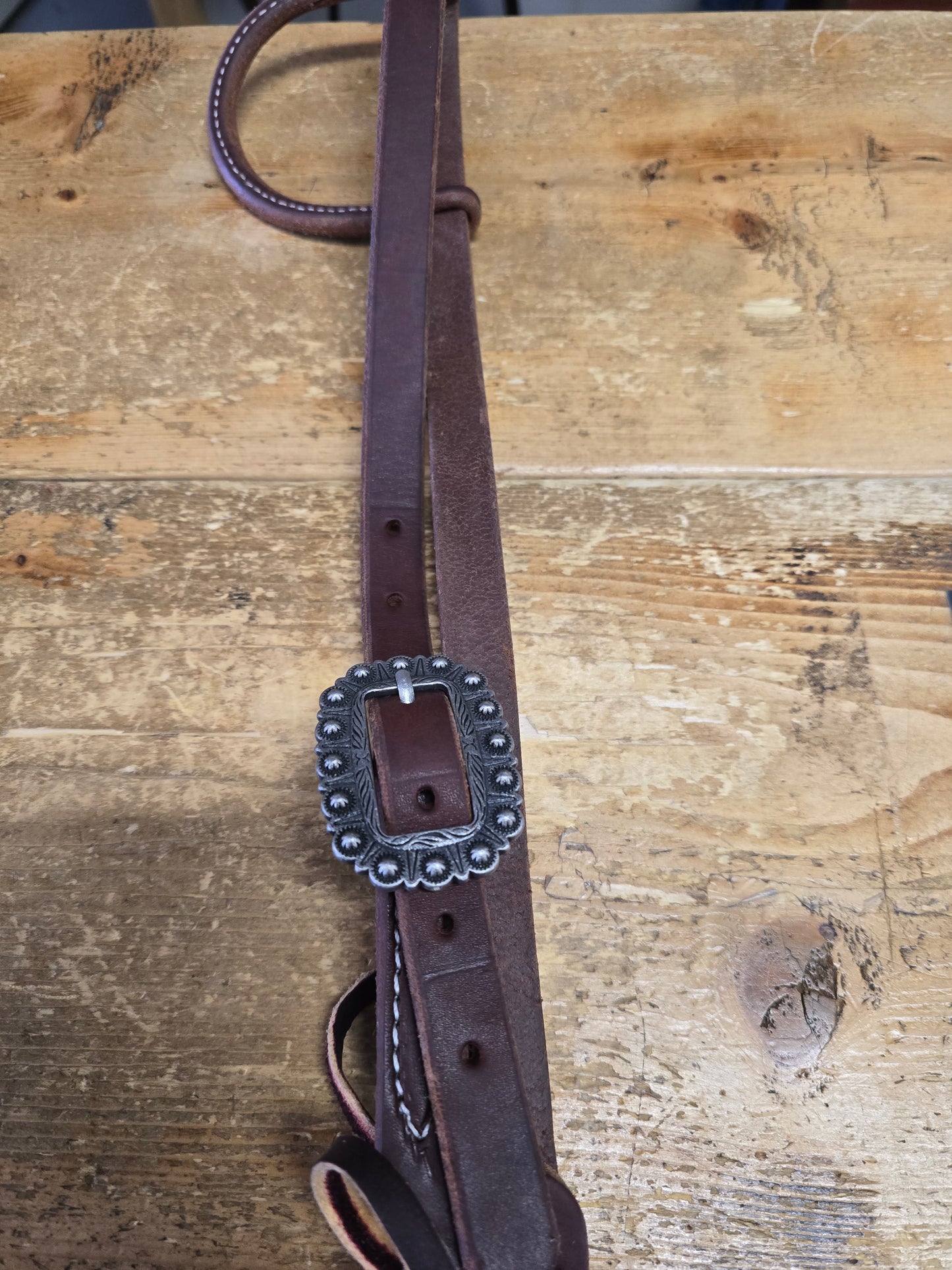 Working Tack/Sliding Ear Headstall W/ Buckle