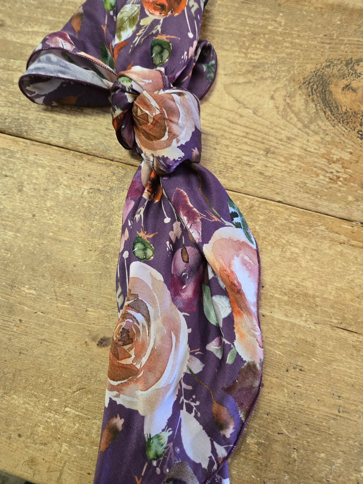 Purple Floral Wildrag-used