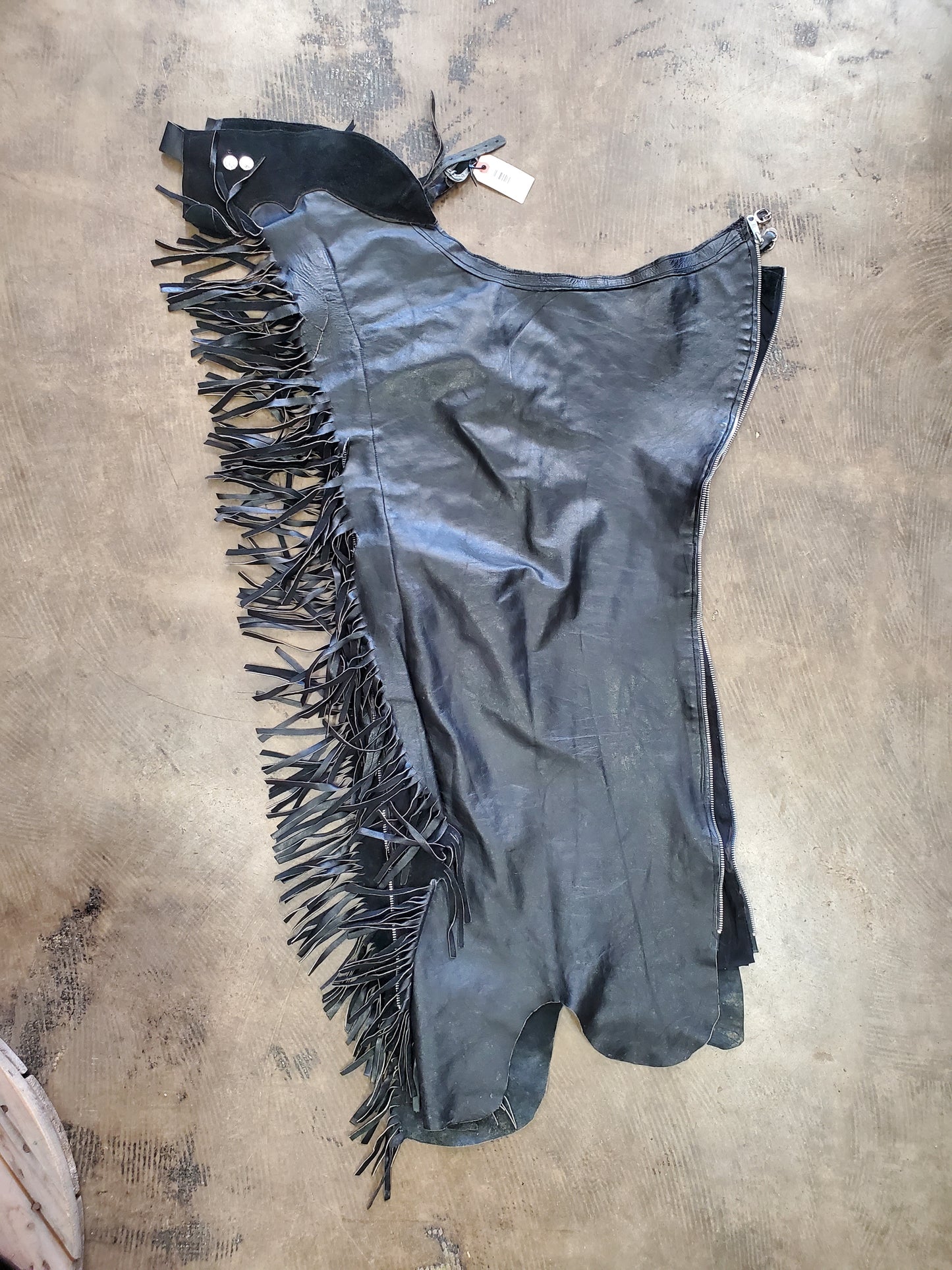 Black Fringed Chaps