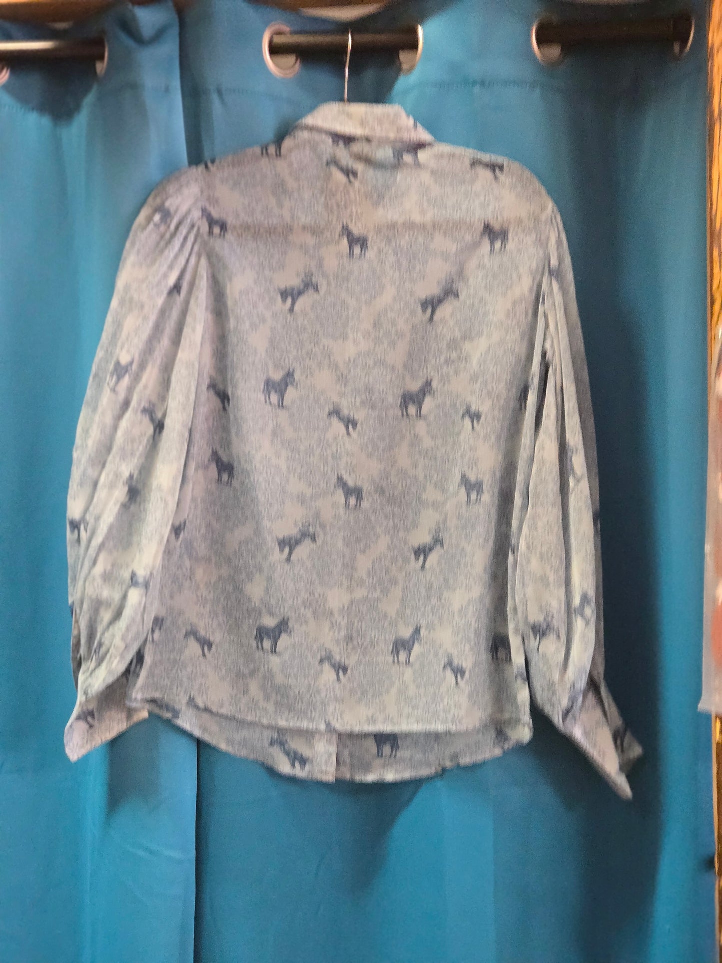 NEW Ladies Sheer Blue Burro W/Shirt