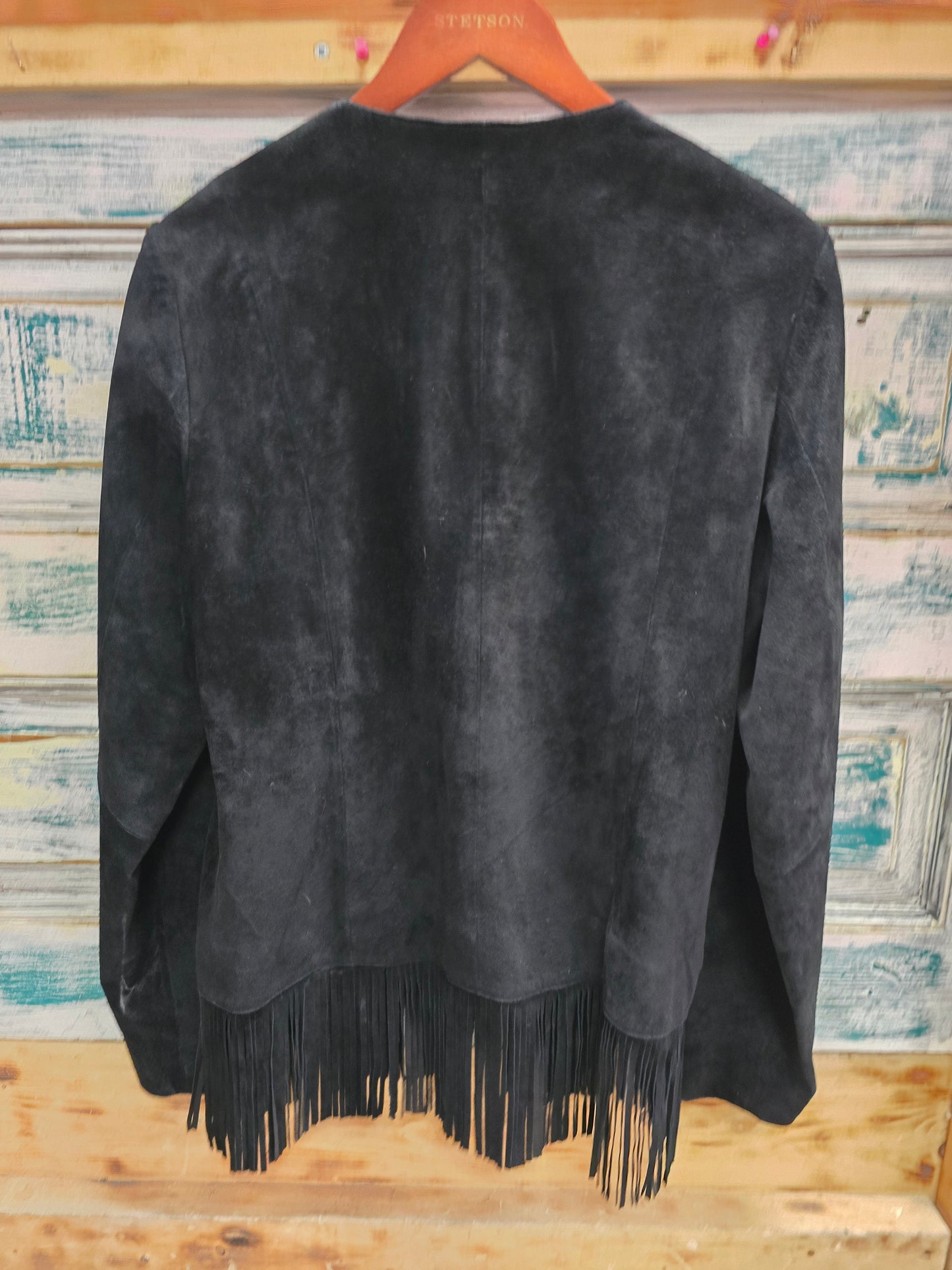 Black Scully Fringe Jacket