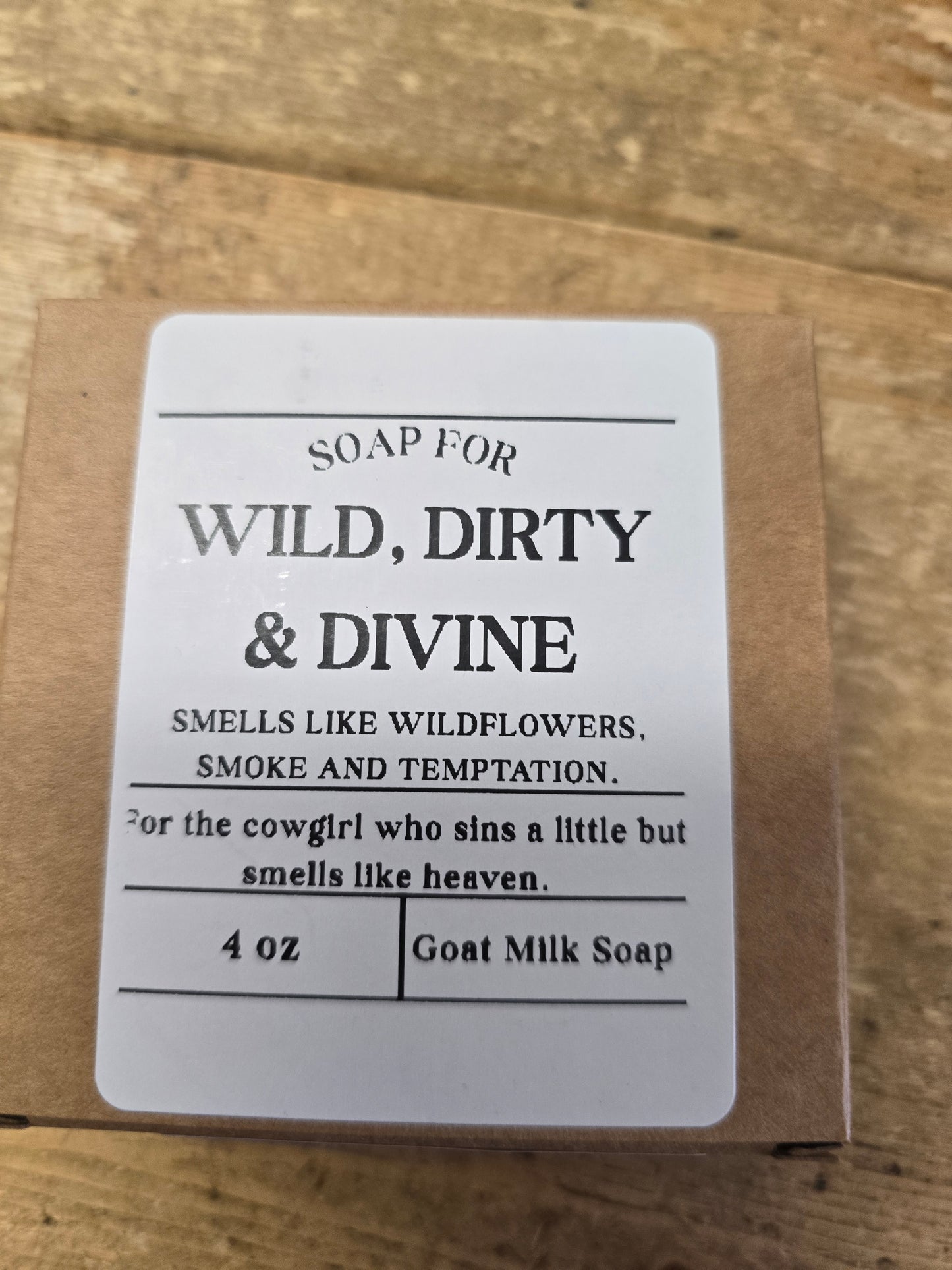 Wild,Dirty.... (Locally Made Soap)