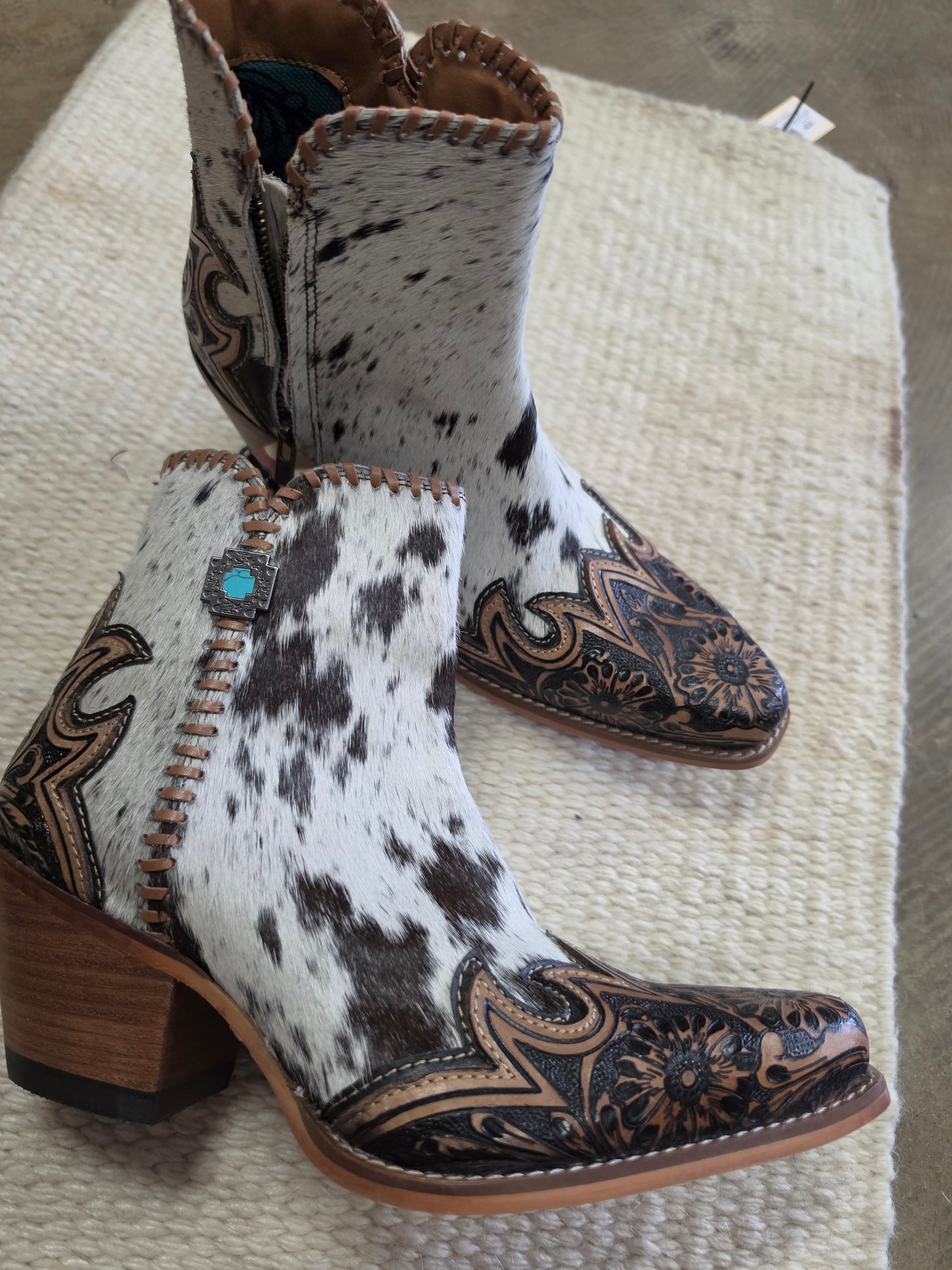 Hide & Carved Booties