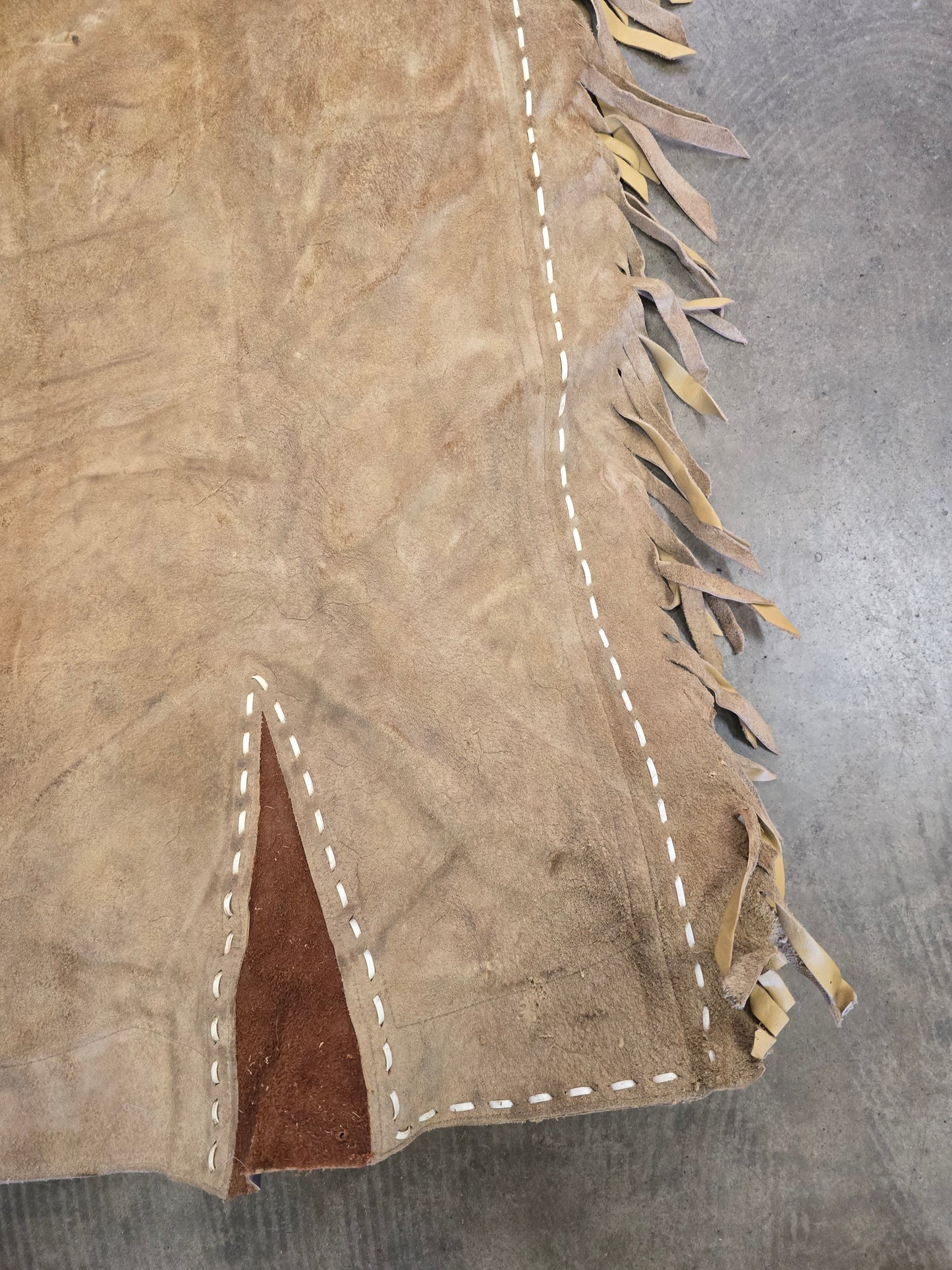 Leather Fringed Chaps/Full Zip