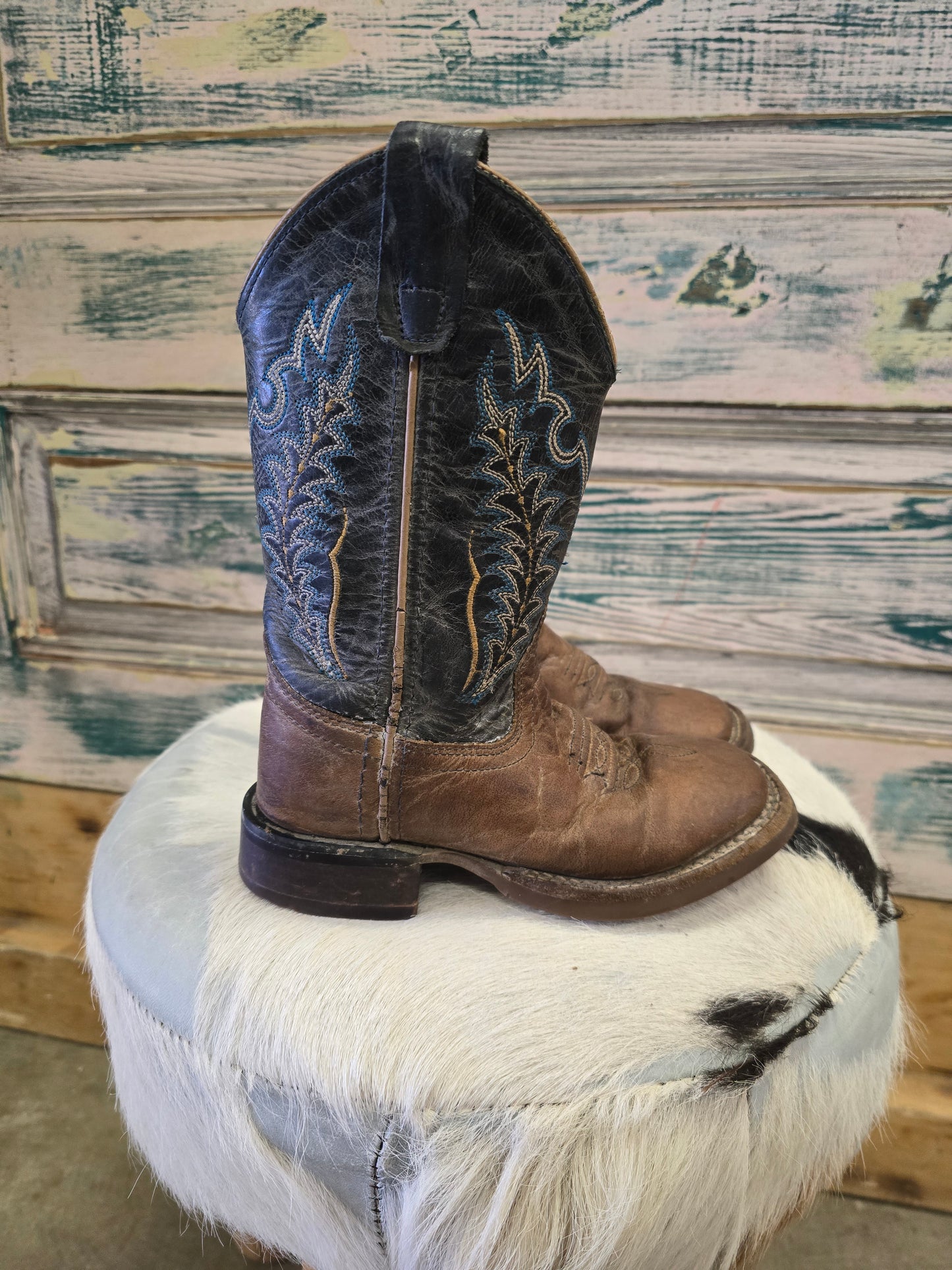 Blue Topped Kid's Boots