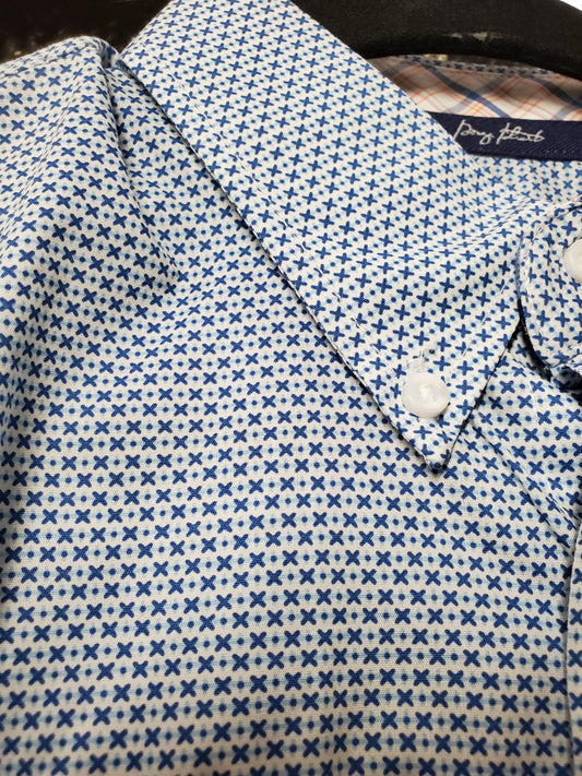 NWT Mens Blue Pattern W/shirt - LT & XLT