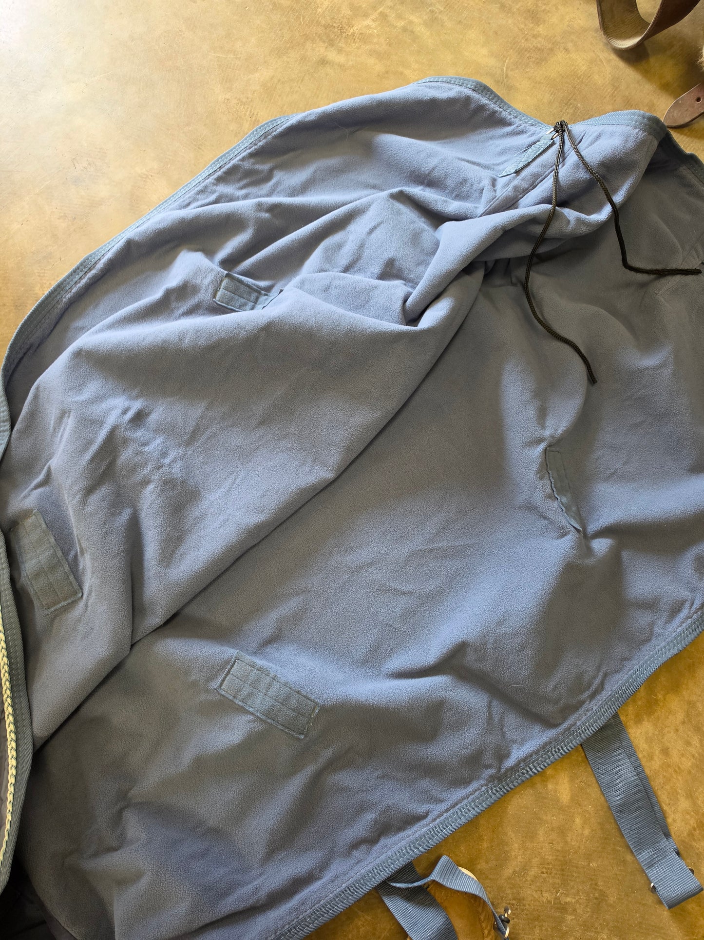 Blue Fleece Lined Turnout/Cooler