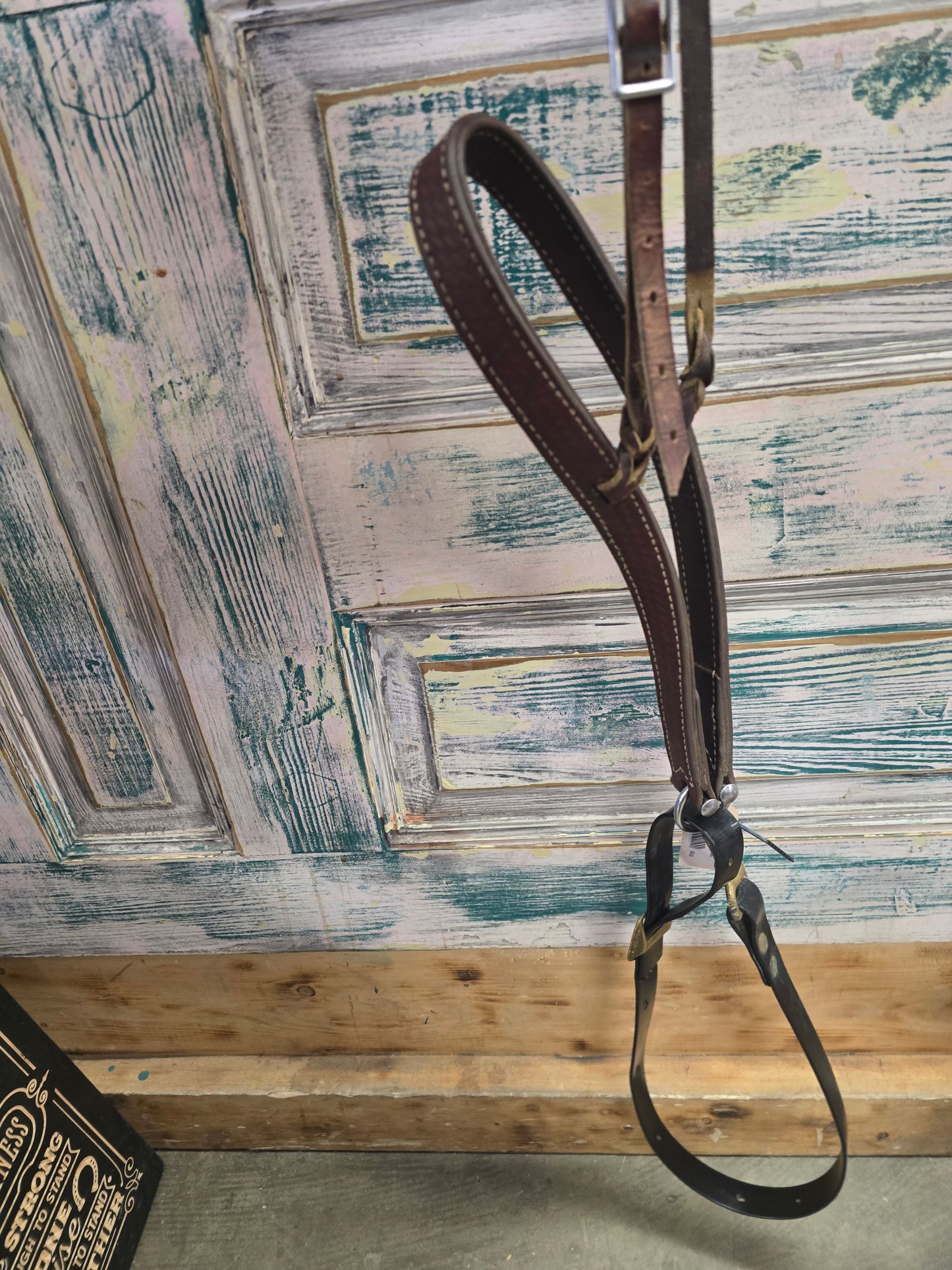 Leather Tie Down- Biothane Strap