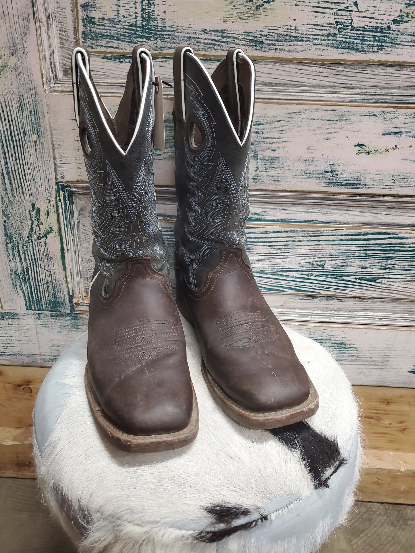 Men's Blue Topped Boots (9W)