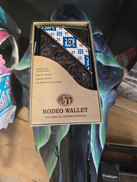 NEW Genuine Top Grain Leather White Bead Print