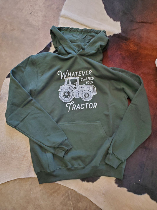 Green "Crank Your Tractor" Hoody